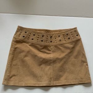 Misdemeanor Y2K era leather mini skirt